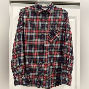 UNIQLO Flannel Button Down Red Shirt - Women’s Large